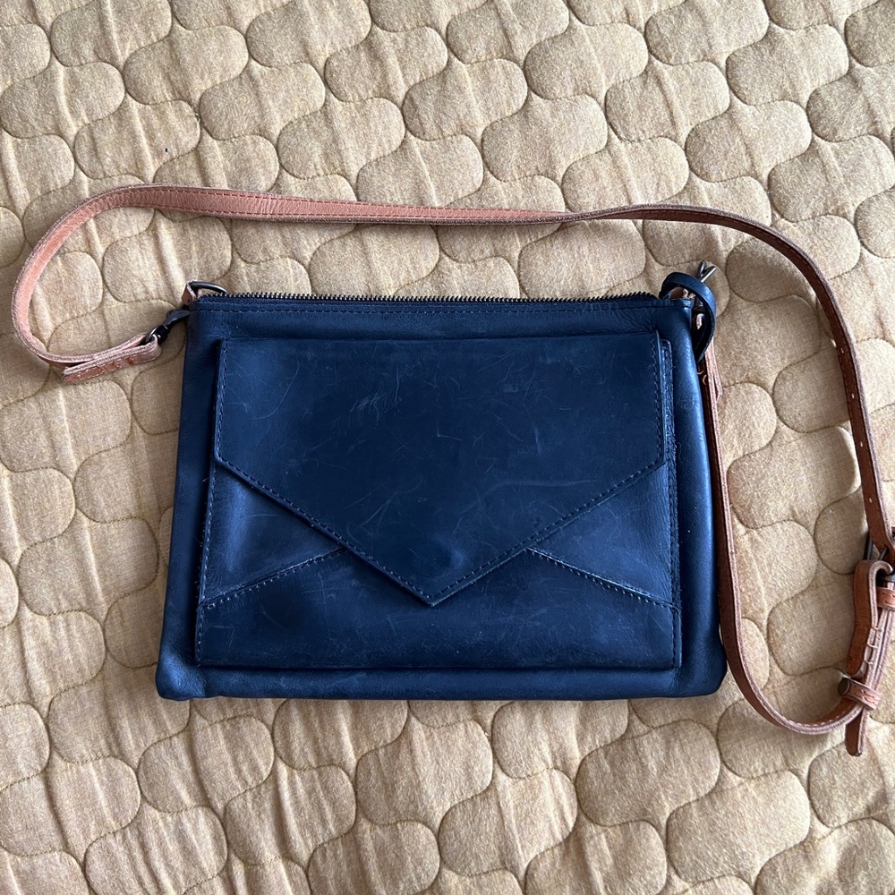ABLE Solome Crossbody - two tone brown/black